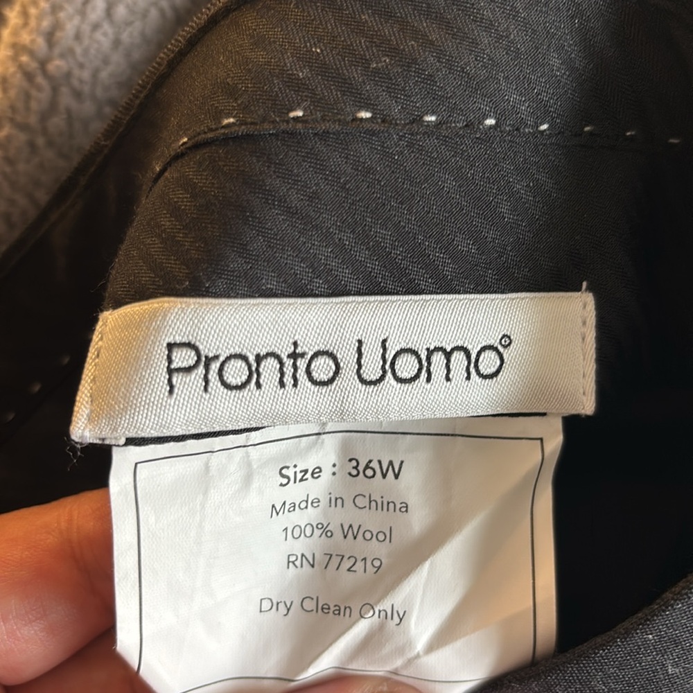 Pronto Uomo Wool Suit Trousers - Picture 4 of 4